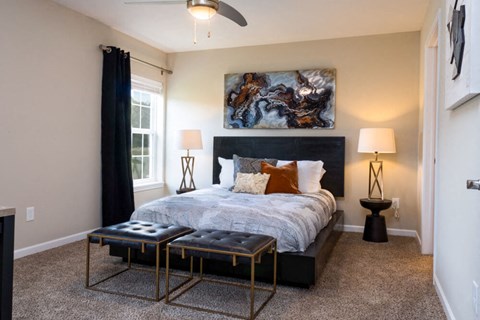 Wadsworth OH Apartment Rentals Redwood Retreat At Stonecrest Master Bedroom