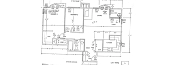 a drawing of a floor plan of a house