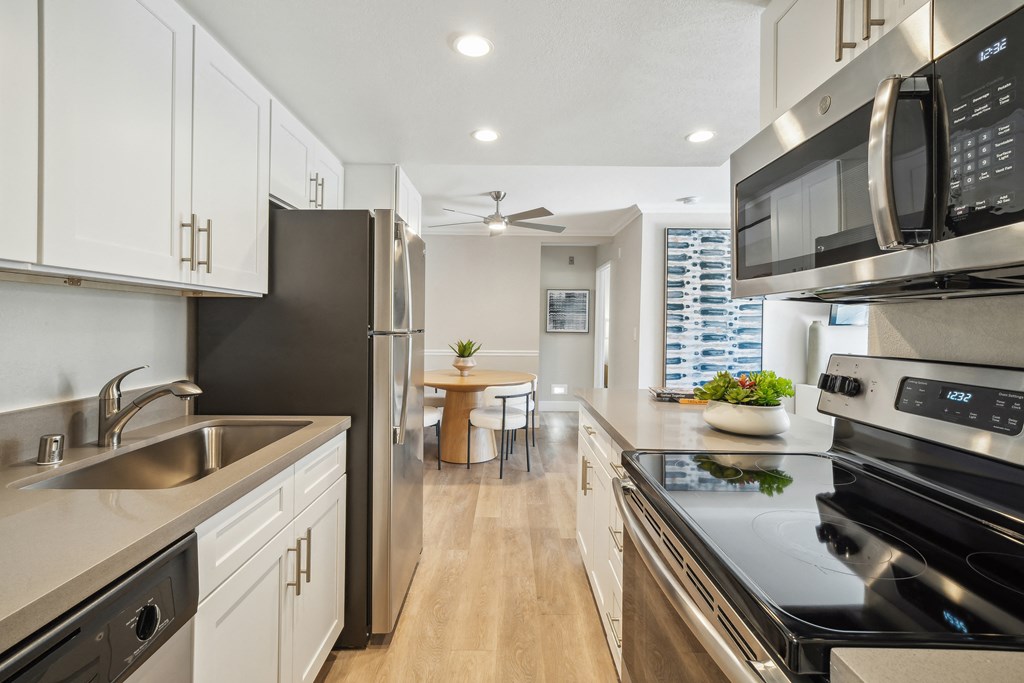 Sofi at Wood Ranch Apartments Kitchen with Stainless Steel Appliances