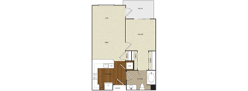 A floor plan of a house with labeled rooms such as RELAX, LIVE, DINE, and others.