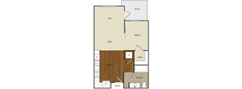 A floor plan of a house with labeled rooms such as "DREAM", "DINE", and "RELAX".