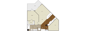 A floor plan of a house with labeled rooms such as RELAX, DREAM, and DINE.