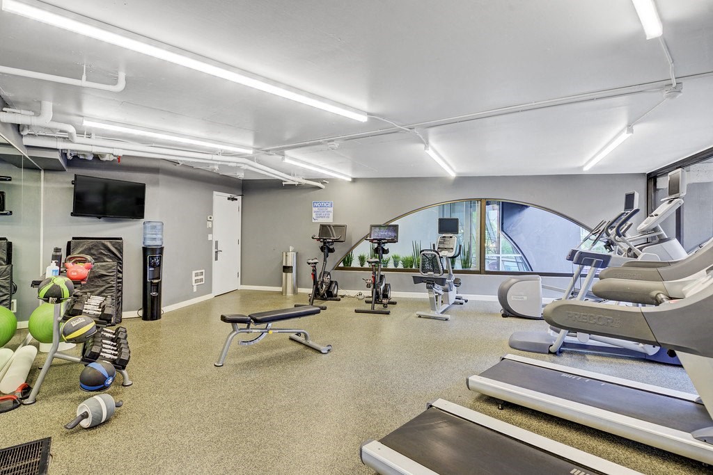 the gym at the house