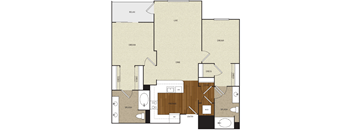 A floor plan of a house with labeled rooms such as "DREAM," "LIVE," and "DINE."