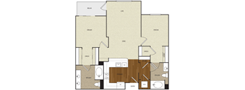 A floor plan of a house with labeled rooms such as "RELAX," "DREAM," "DINE," and "PREPARE."