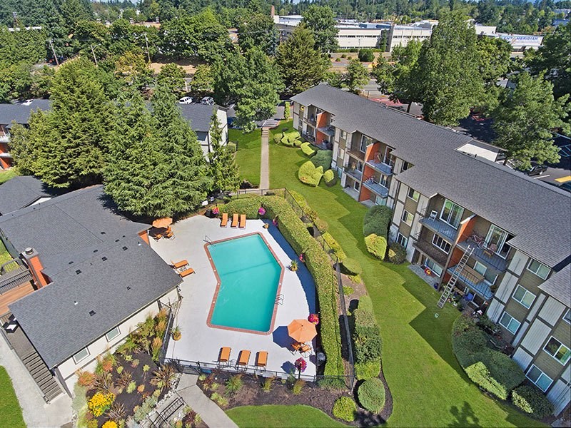 Haven Apartments ariel view