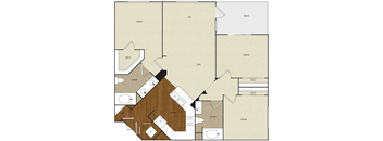A floor plan of a house with labeled rooms such as Dress, Dream, and Relax.