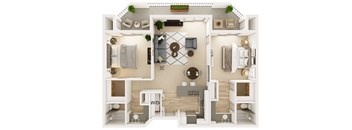 2 Bed 2 Bath
