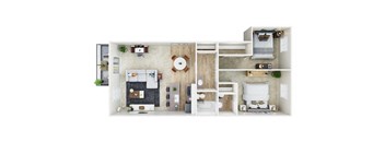 Two Bedroom 1.5 Bath