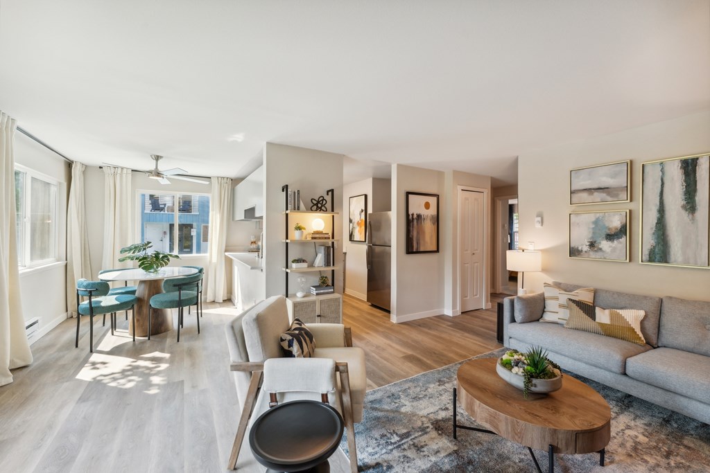 sofi lakeside living and dining room