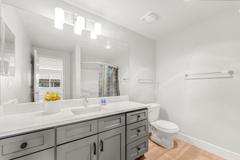 A bathroom with a white sink and toilet.