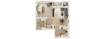 One Bedroom One Bath 1E