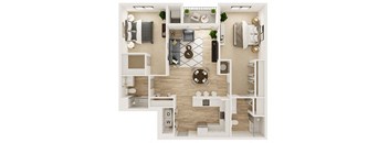 Two Bedroom Two Bath 2A