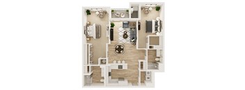 Two Bedroom Two Bath 2E