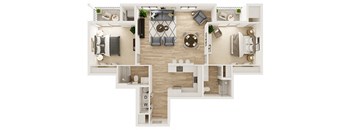 Two Bedroom Two Bath 2F