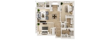 Two Bedroom Two Bath 3A