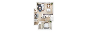 bedroom floor plan an in 2d