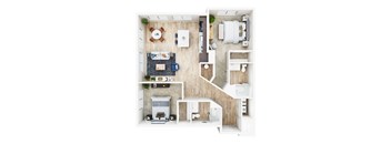 a floor plan image of the residences at hamilton lakes in itasca, il