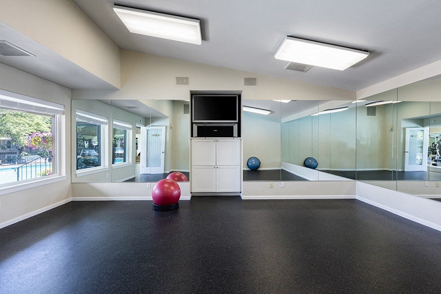 Skyline at Murrayhill yoga room