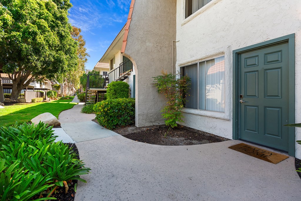 our apartments offer a walkway to the front door