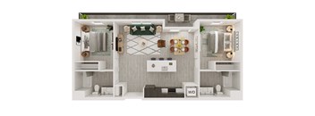 a1 floor plan  1 bedroom  129