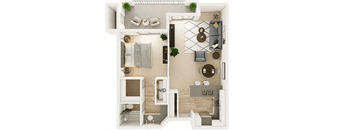 Sofi Irvine 3D Floor Plan - PlanC