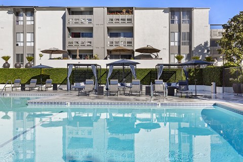 the pool at the courtyard hotel