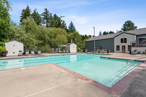 the swimming pool at our apartments