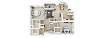 2 bedroom floor plan  the residences at