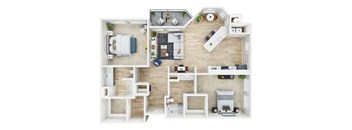 bedroom floor plan  the residences at