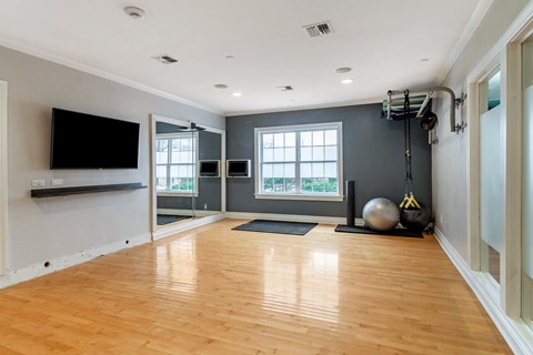 the exercise room is clean and ready for us to use