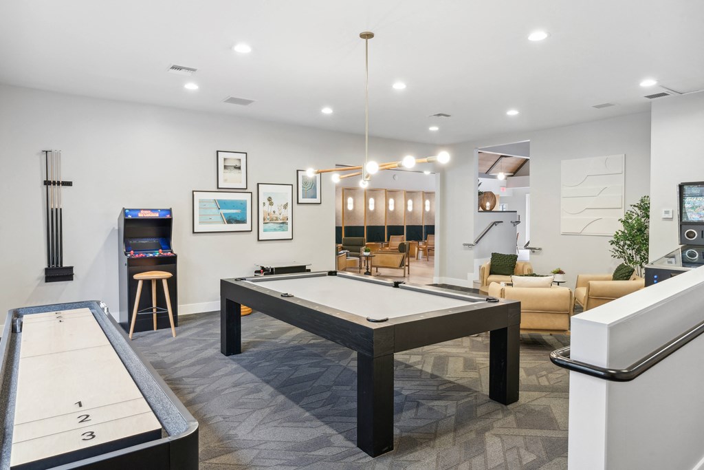 play a game of pool in our clubhouse at our apartments