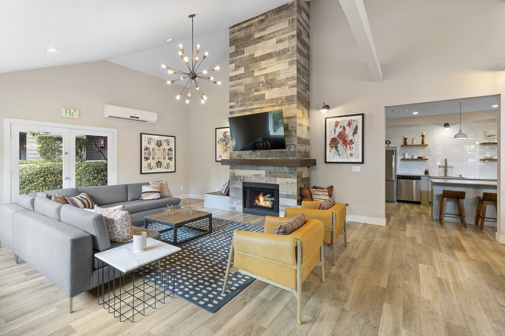 SoFi at Somerset Apartments Clubhouse Seating Area