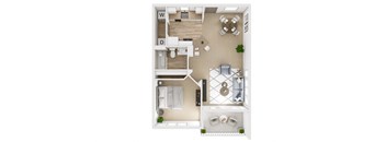 The Kensington 3D Floor Plan Ambridge