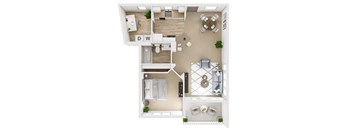 The Kensington 3D Floor Plan Cordelia
