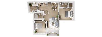 The Kensington 3D Floor Plan Margareta