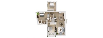 The Kensington 3D Floor Plan Scarborough