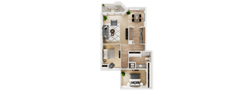 a bedroom floor plan of a 2100 sq ft apartment