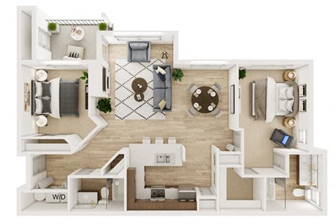 Douglas two bed two bath