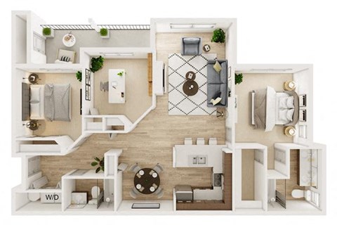 Elm two bed with den