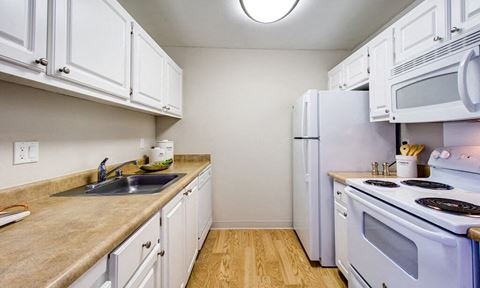 kitchen with energy-efficient appliances