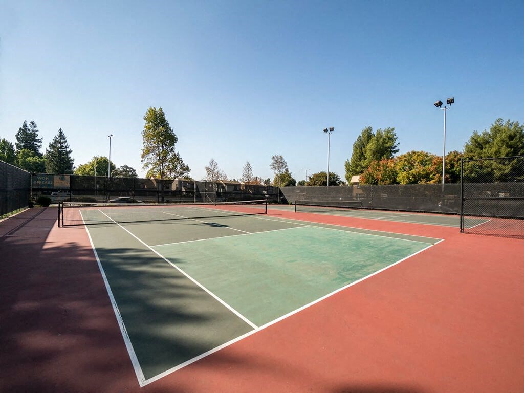 Two lighted Championship-Style Tennis Courts