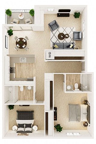 Sofi at Somerset 3D Floor Plan Cedar