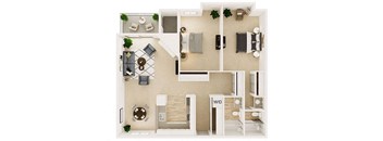 Sofi at Somerset 3D Floor Plan Maple