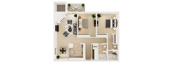 Sofi at Somerset 3D Floor Plan Pine