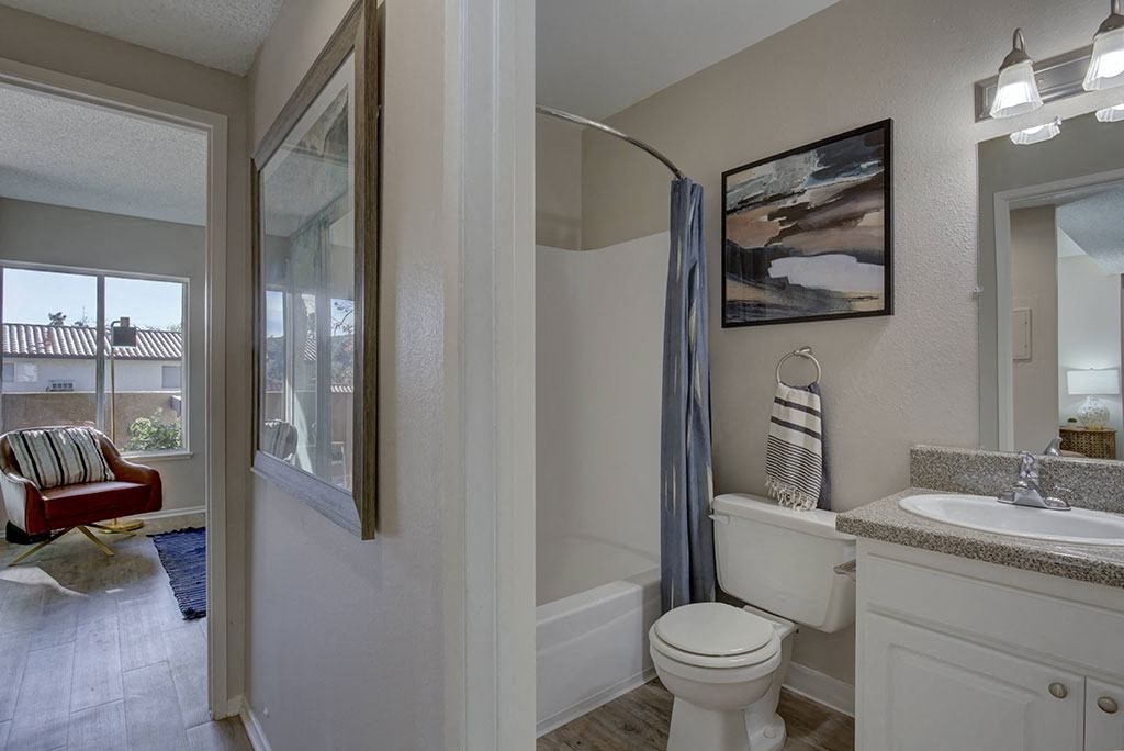 a bathroom with a toilet and a sink and a mirror