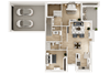 2 bed, 2 bath, 1151 sq ft