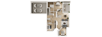 3 Bedroom 2 Bath (B) Renovated