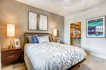 Walk-in Closets in Master Bedrooms Mira Mesa CA Apartments - Sofi Highlands Bedroom with Huge Walk-In Closet - Photo Gallery 5