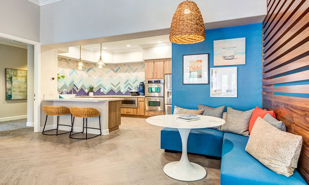 Kitchen area in clubhouse